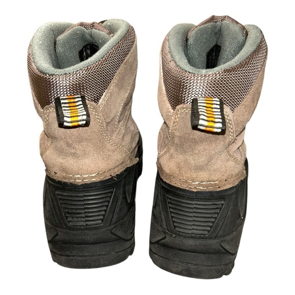 Totes Taupe Men's Waterproof Shell Snow Boots SZ: 10 Brow Black Winter Boots - Picture 5 of 15